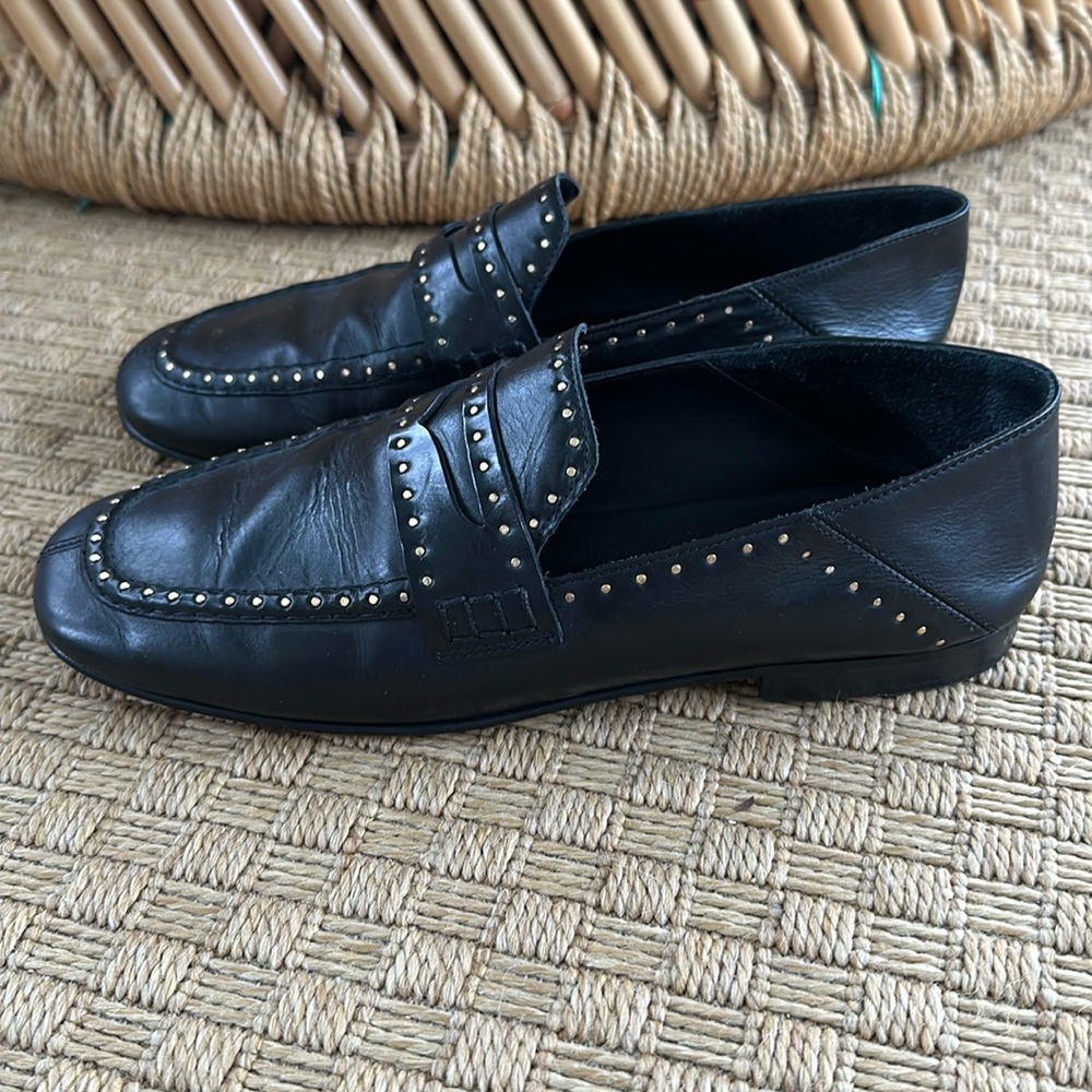 Isabel Marant Fezzy Studded Foldable Loafers 38